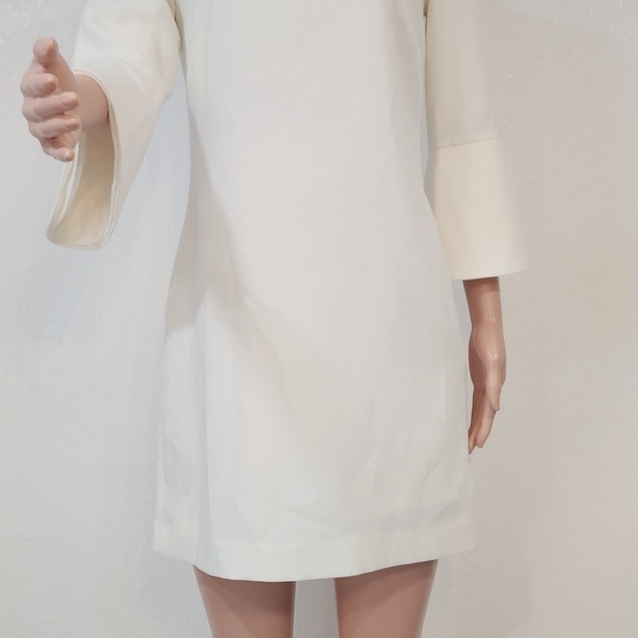 WHBM Petal-Sleeve Shift Mini Dress Size 4 - Picture 7 of 15